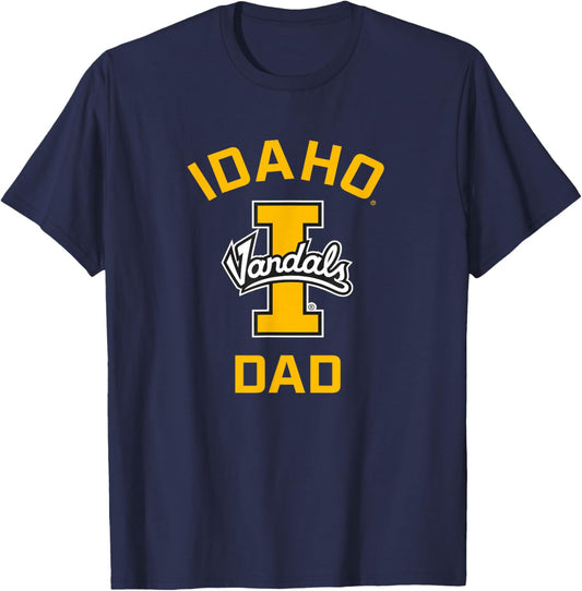 University of Idaho Vandals Arched Dad T-Shirt - T-Shirt | Navy