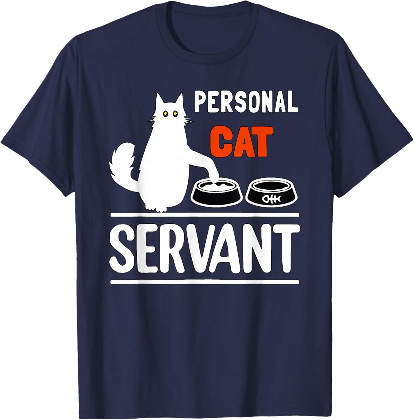 Personal Cat Servant T-Shirt - T-Shirt | Navy