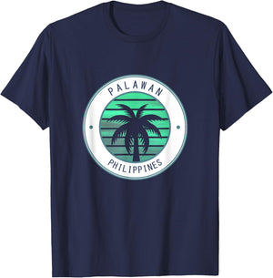 Philippines Vacation Travel Palawan T-Shirt - T-Shirt | Navy