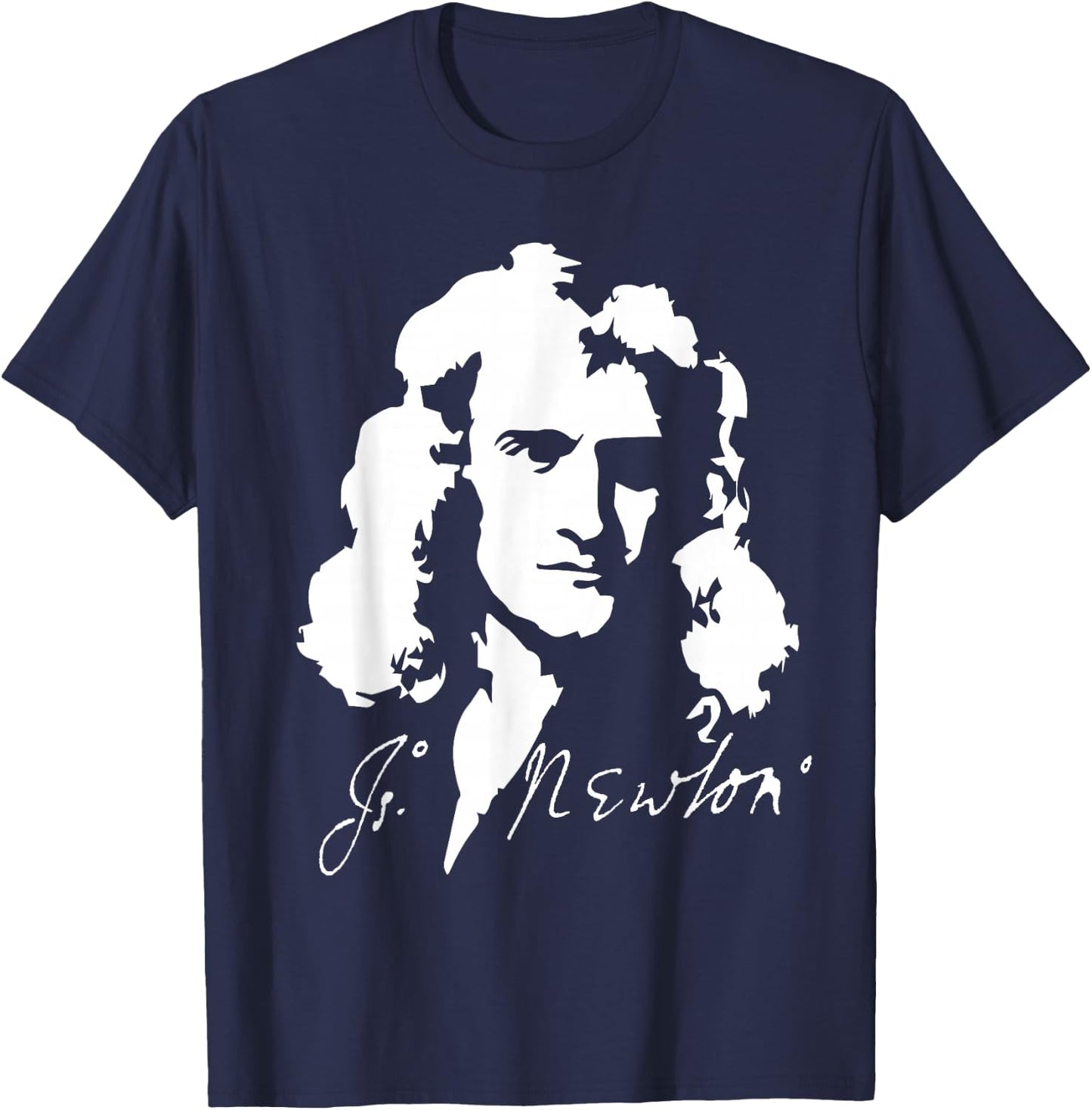 Isaac Newton laws of physics mathematics T-Shirt - T-Shirt | Navy