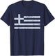 Greek Flag Vintage Greek /Women/Youth/Kids T-Shirt - T-Shirt | Navy