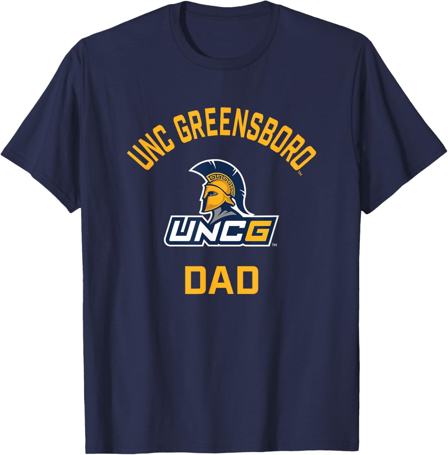 UNC Greensboro UNCG Spartans Arched Dad T-Shirt - T-Shirt | Navy