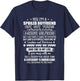 Yes I'm A Spoiled Boyfriend But Not Yours Awesome Girlfriend T-Shirt - T-Shirt | Navy
