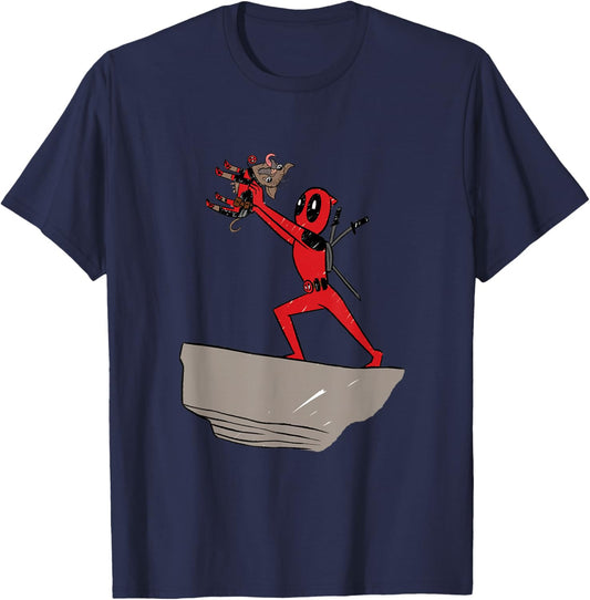 Marvel Deadpool & Wolverine Lion King Pride Rock Dogpool T-Shirt - T-Shirt | Navy