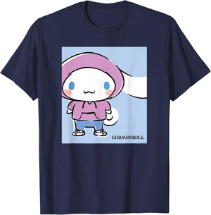 Cinnamoroll Collection Streetwear Print T-Shirt - T-Shirt | Navy
