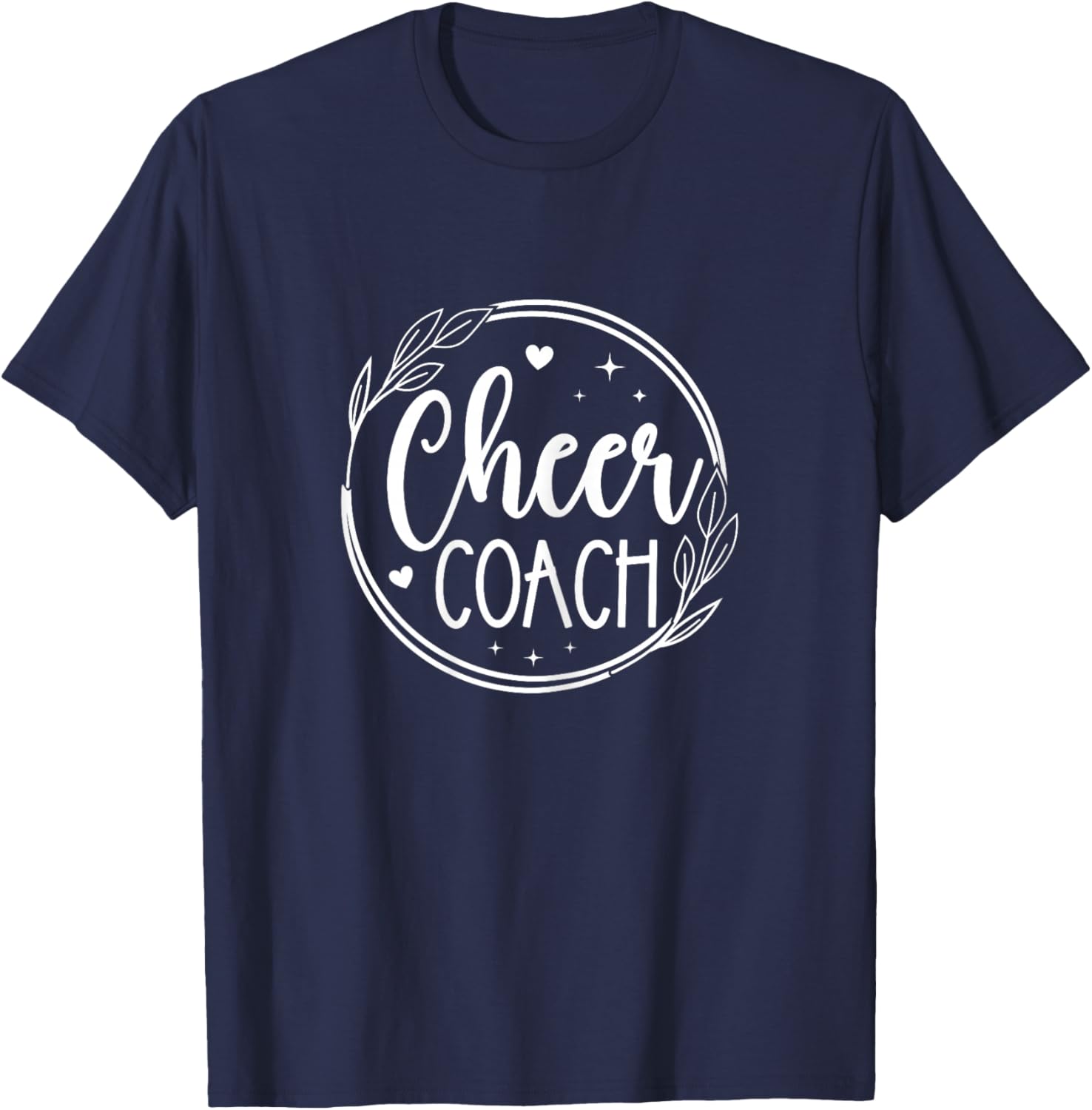 Cheer Coach Funny Design Cute Cheer Coach Cool Coaching T-Shirt - T-Shirt | Navy