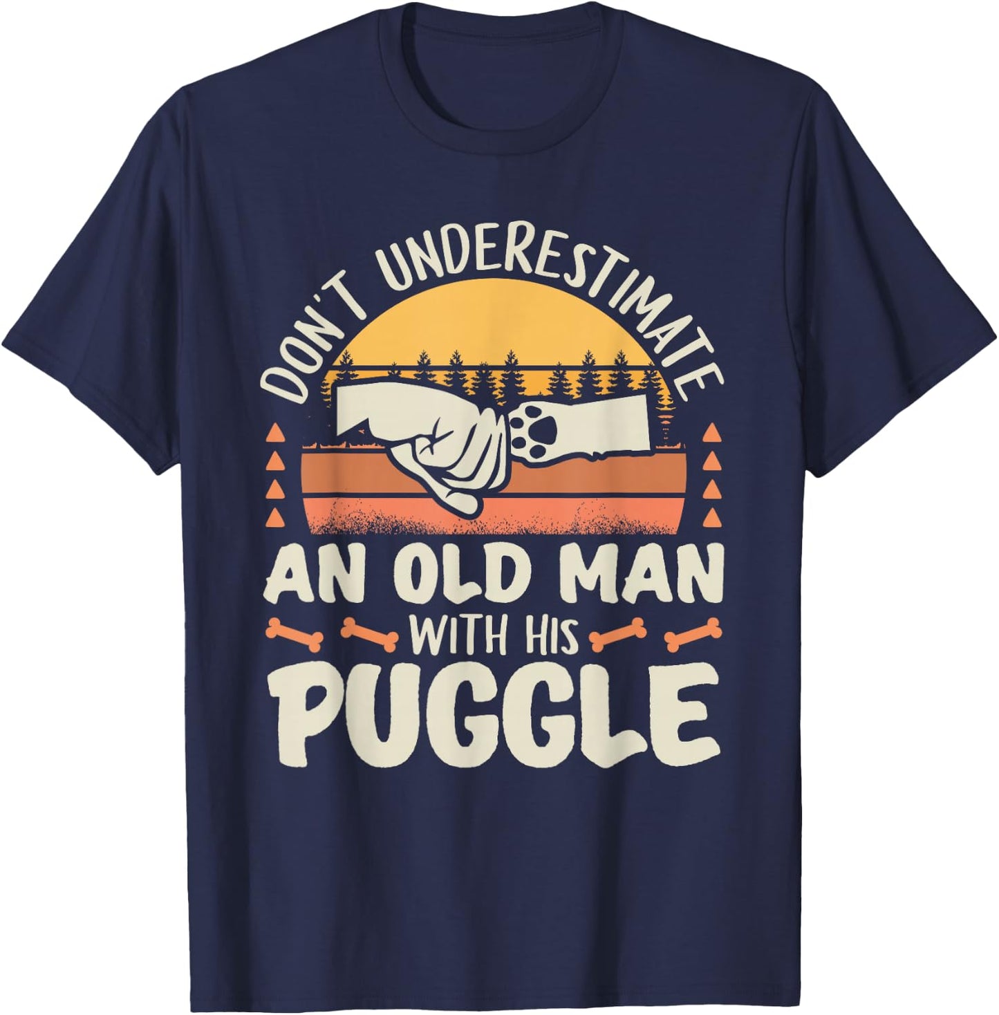 Puggle Shirt Men Women Dog Mom Dog Lover Puggle T-Shirt - T-Shirt | Navy