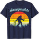 Bassquatch Bigfoot Sasquatch Fish Fishing Fisherman Gift T-Shirt - T-Shirt | Navy