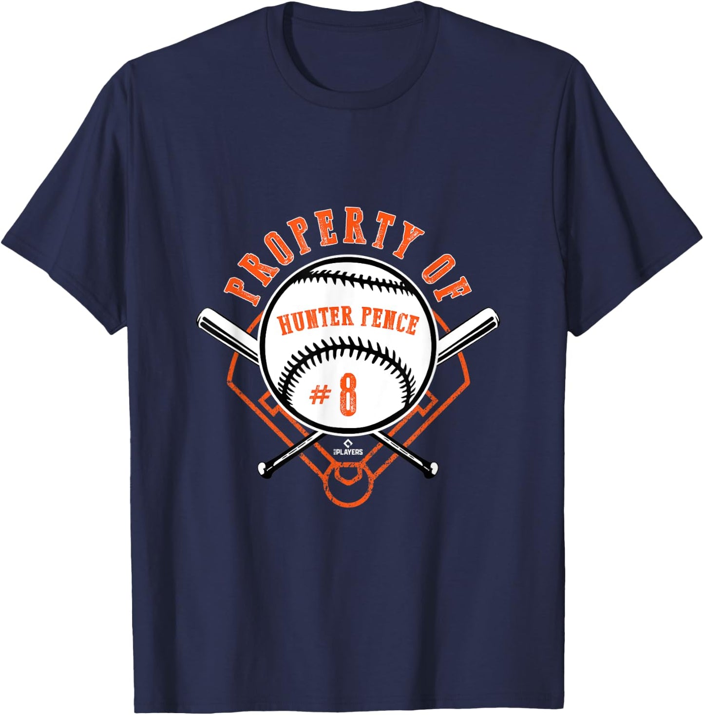 Property Of Hunter Pence T-Shirt - T-Shirt | Navy