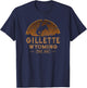 Gillette, Wyoming WY Wild West Rodeo Cowboy T-Shirt - T-Shirt | Navy