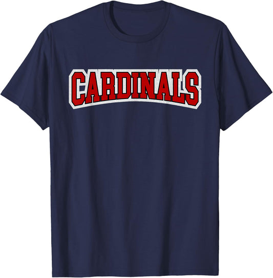 Cardinals School Spirit Game Day Teacher Gift T-Shirt - T-Shirt | Navy