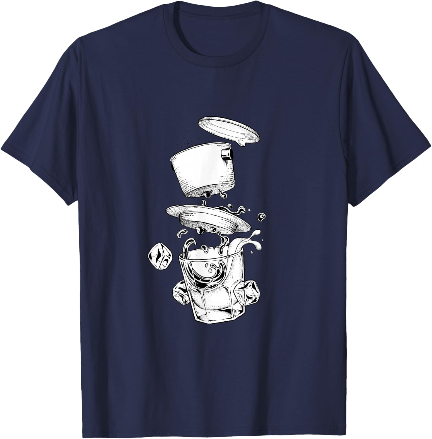 Vietnamese Coffee Art Unique Design Vietnam cafe sua da T-Shirt - T-Shirt | Navy