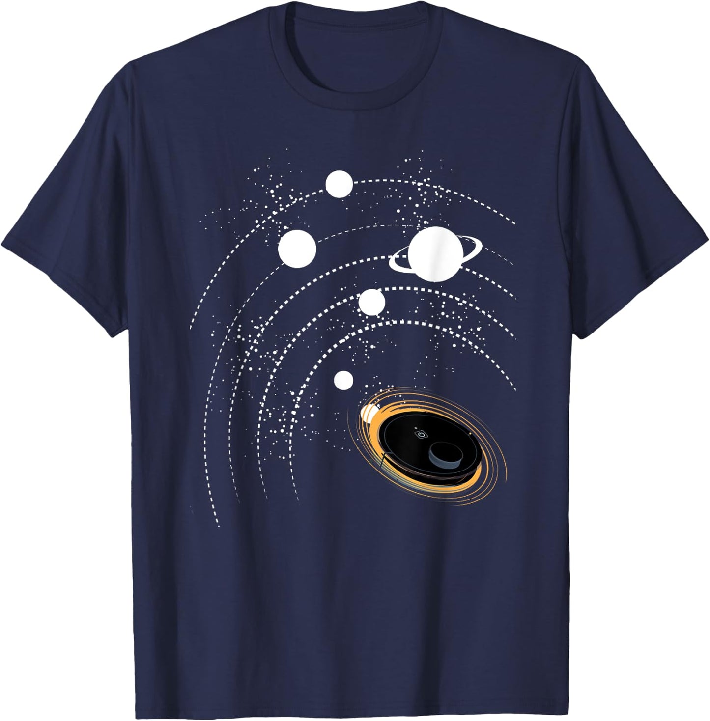 Star Vacuum Robot I Astronomy Robot Vacuum Cleaner Space T-Shirt - T-Shirt | Navy