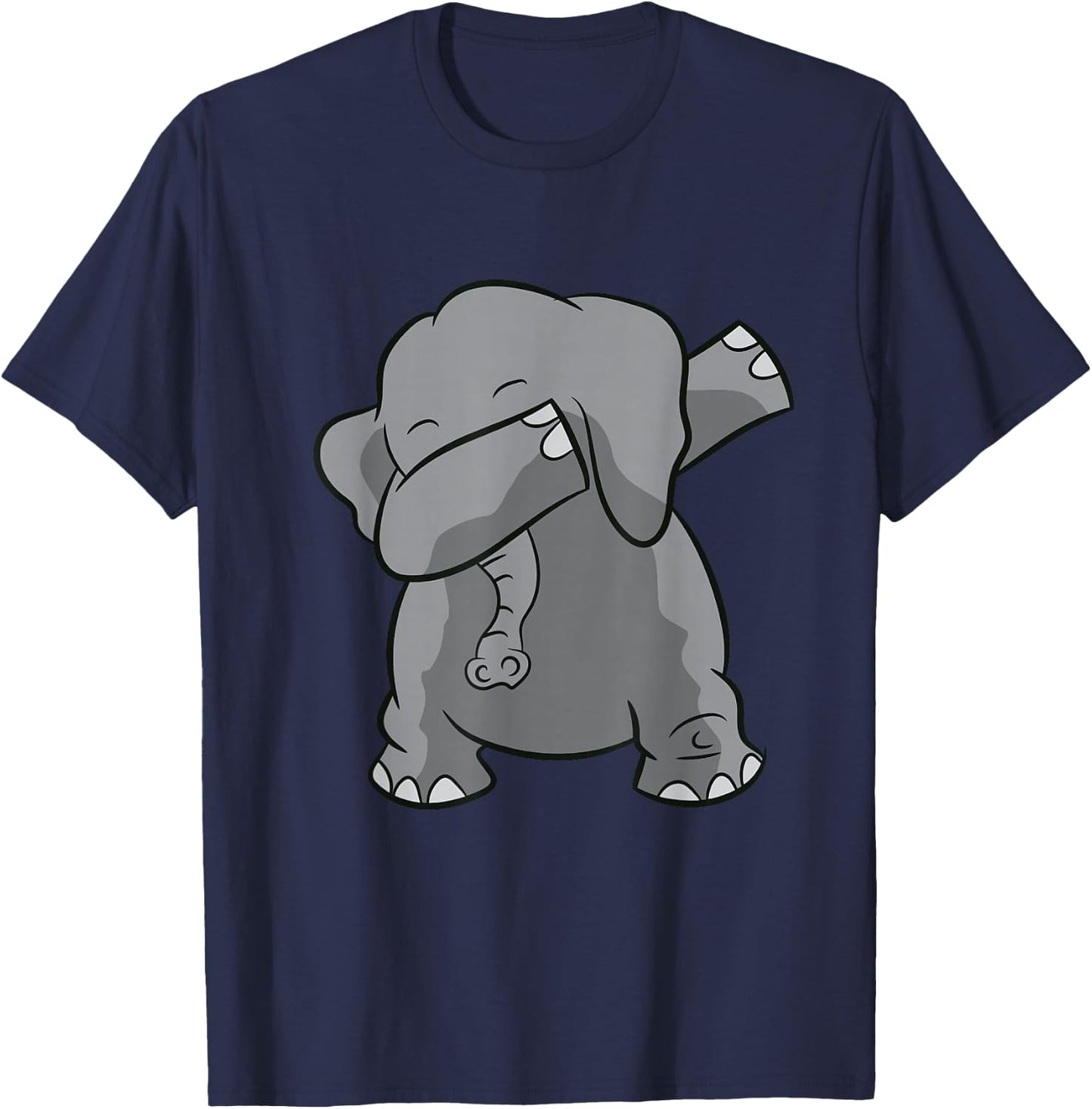 Dabbing Elephant Cute Dabbing Elephant T-Shirt - T-Shirt | Navy