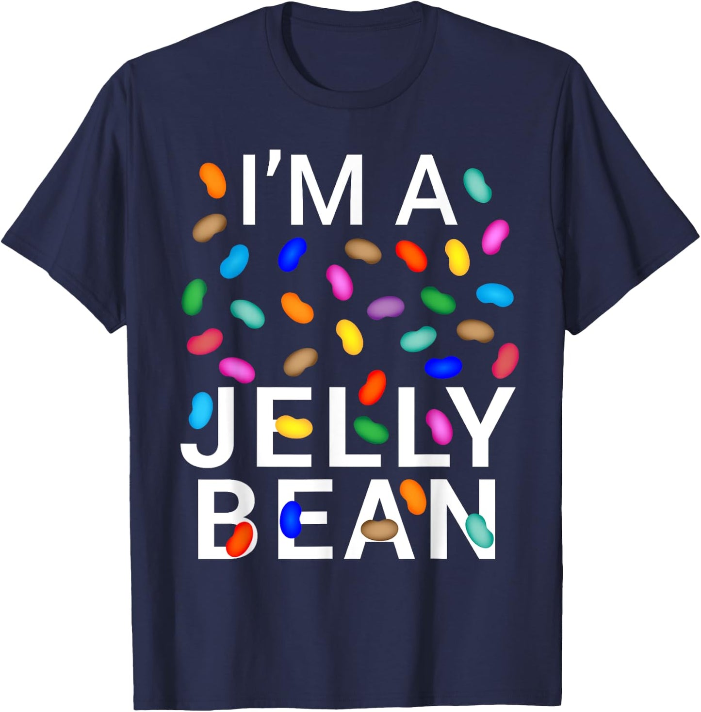 I'm Jelly Bean Halloween Candy Costume T-Shirt - T-Shirt | Navy