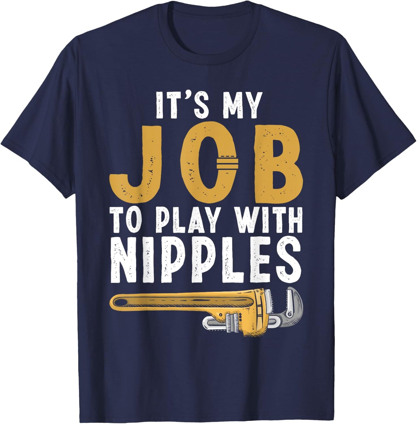 Funny Plumber Design Women Plumbing Tools Plumber T-Shirt - T-Shirt | Navy