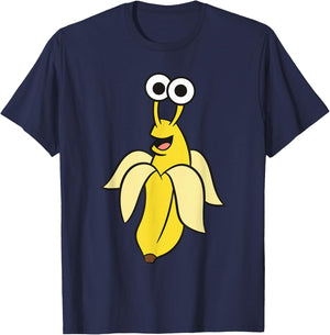 Banana Slug In Banana Kawaii Banana Slug T-Shirt - T-Shirt | Navy
