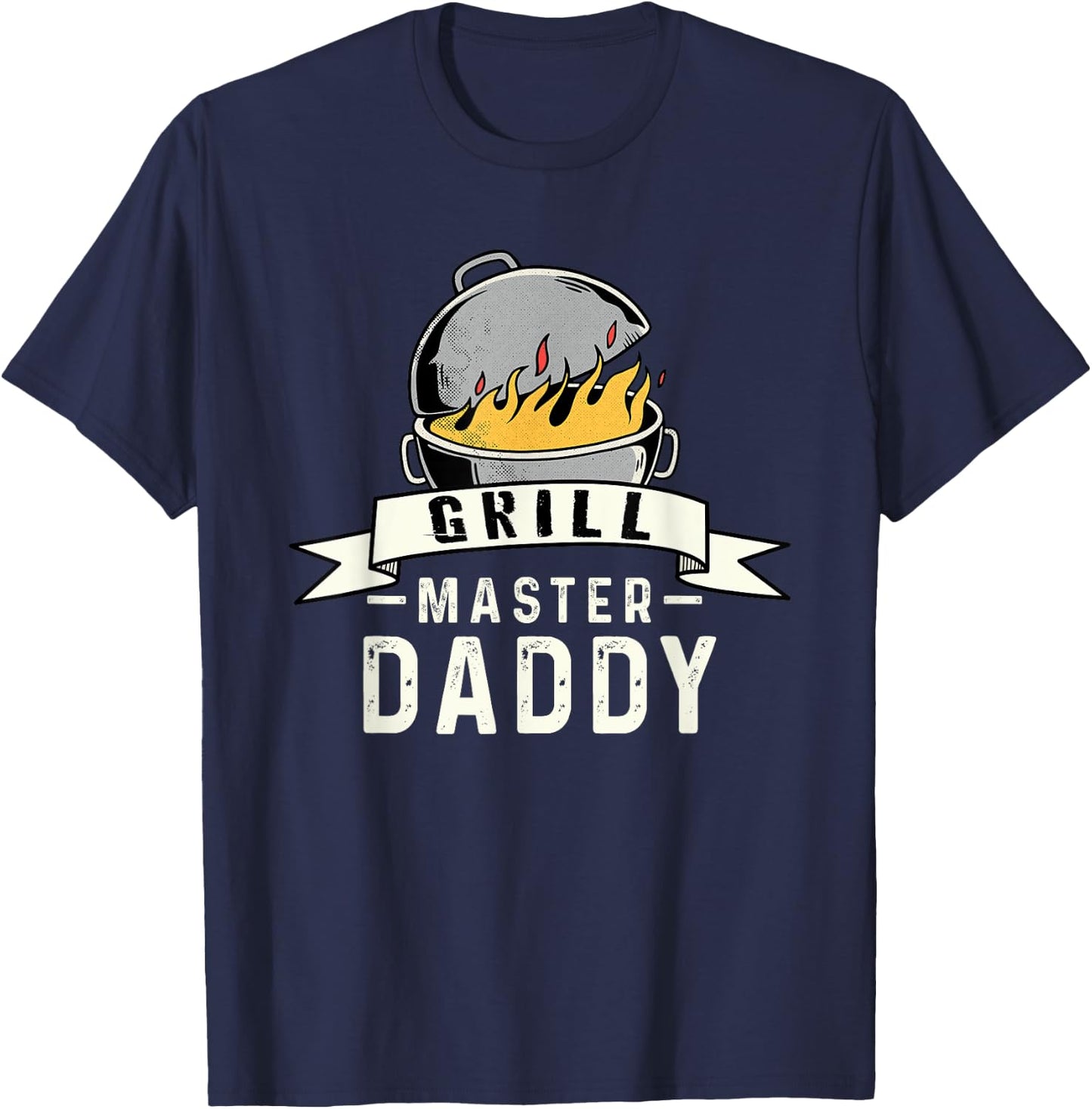 Grill-Master Daddy BBQ Smoker Dad T-Shirt - T-Shirt | Navy
