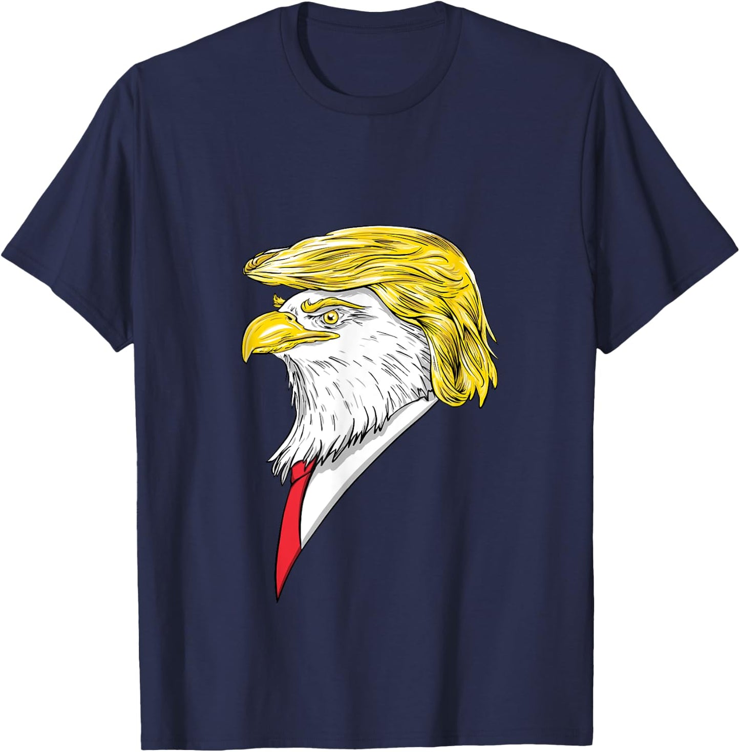 Spirit Animal Donald Trump Eagle Hair T-Shirt - T-Shirt | Navy