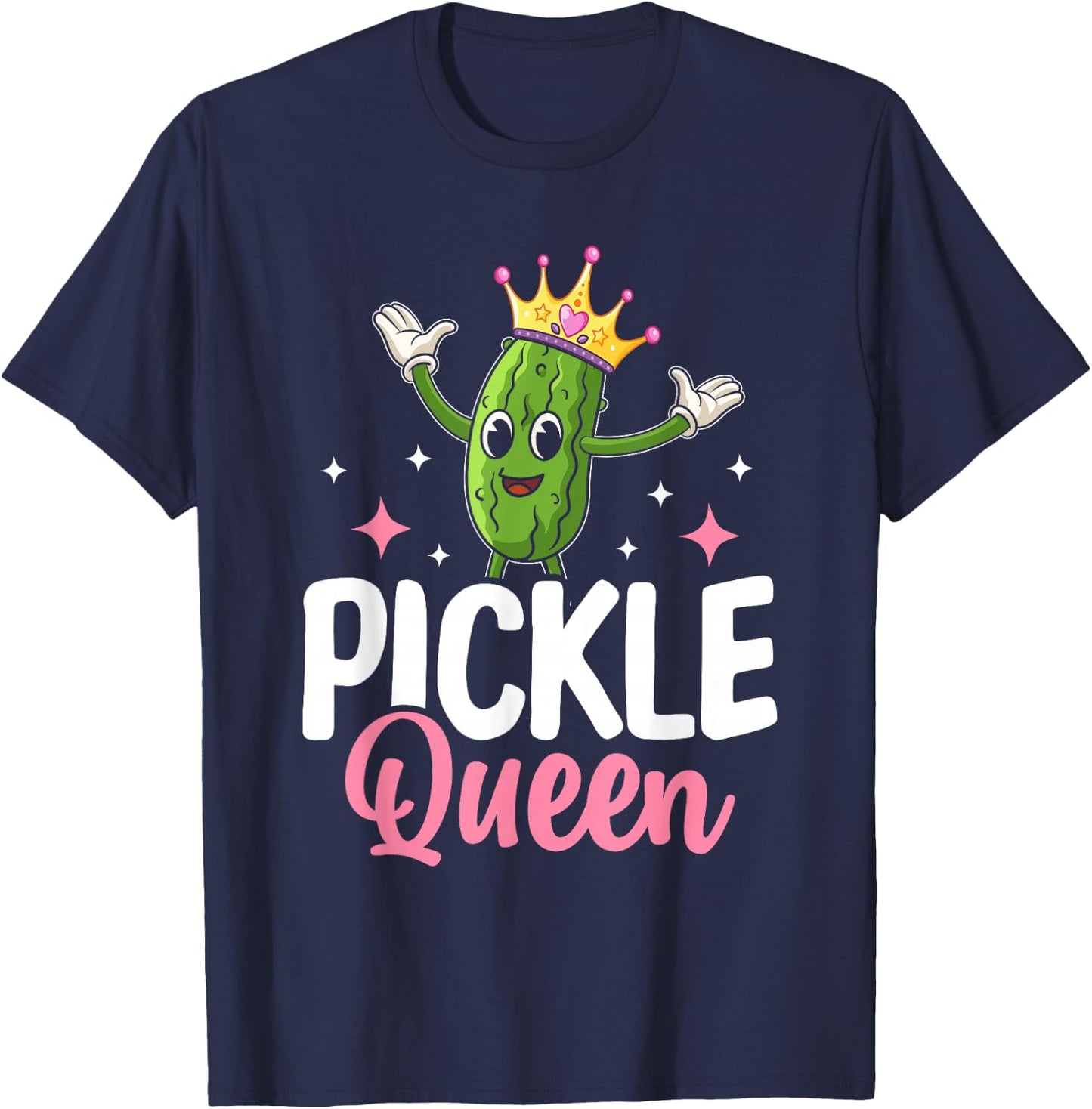 Pickle Lover Women - Pickle Queen Funny Pickles T-Shirt - T-Shirt | Navy