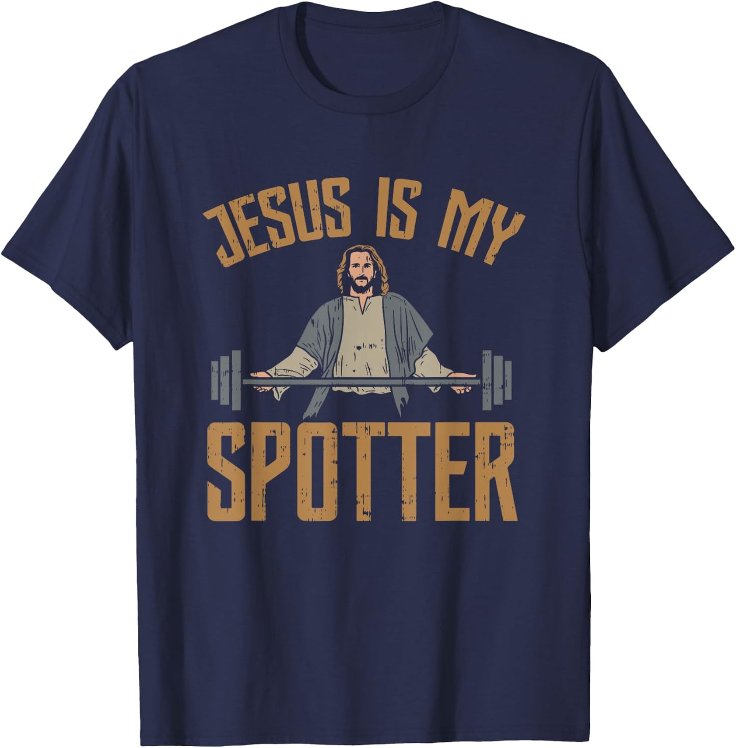 Jesus is my Enlightener Jesus T-Shirt - T-Shirt | Navy