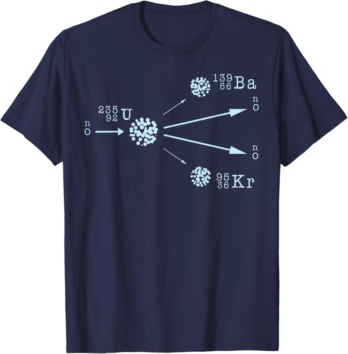 Nuclear Power Fission Fusion Uranium Physics Energy Science T-Shirt - T-Shirt | Navy
