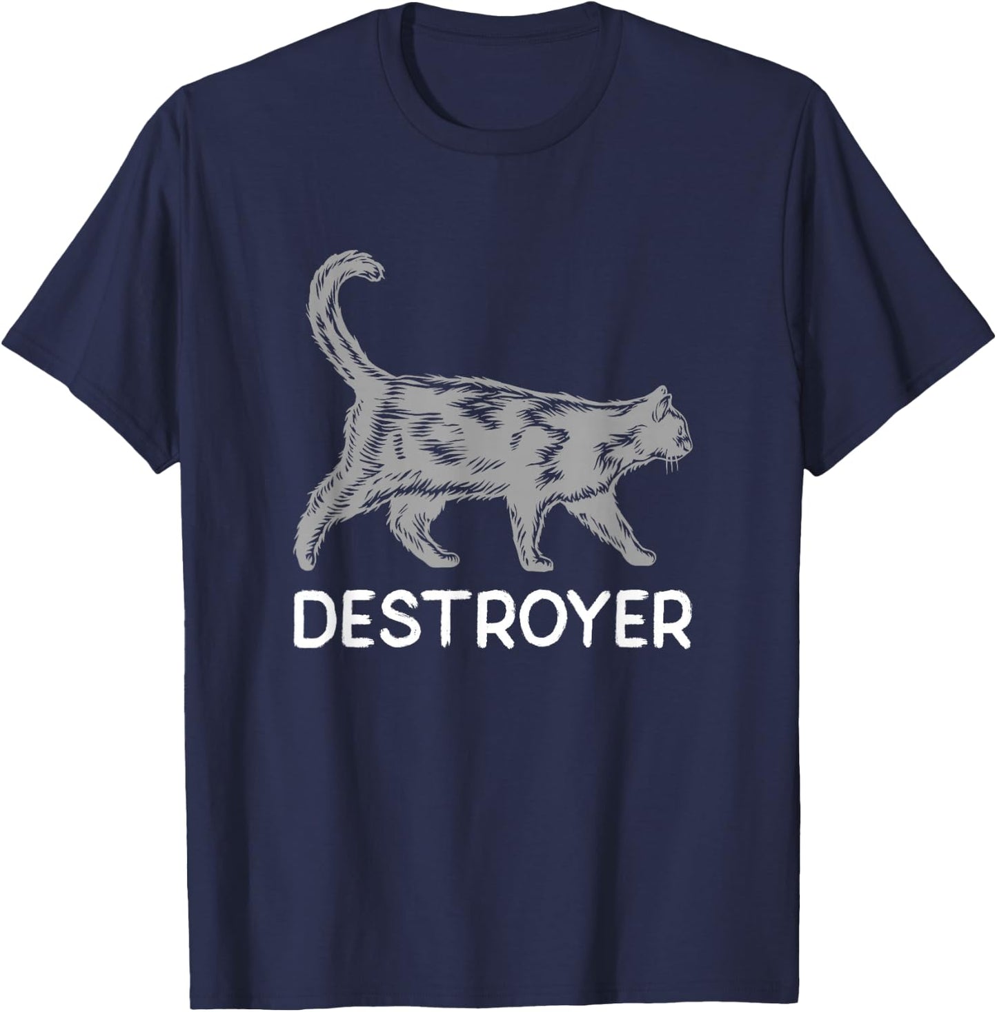 Pussy Destroyer | Dominate Vagina Sex | Well Endowed Man T-Shirt - T-Shirt | Navy