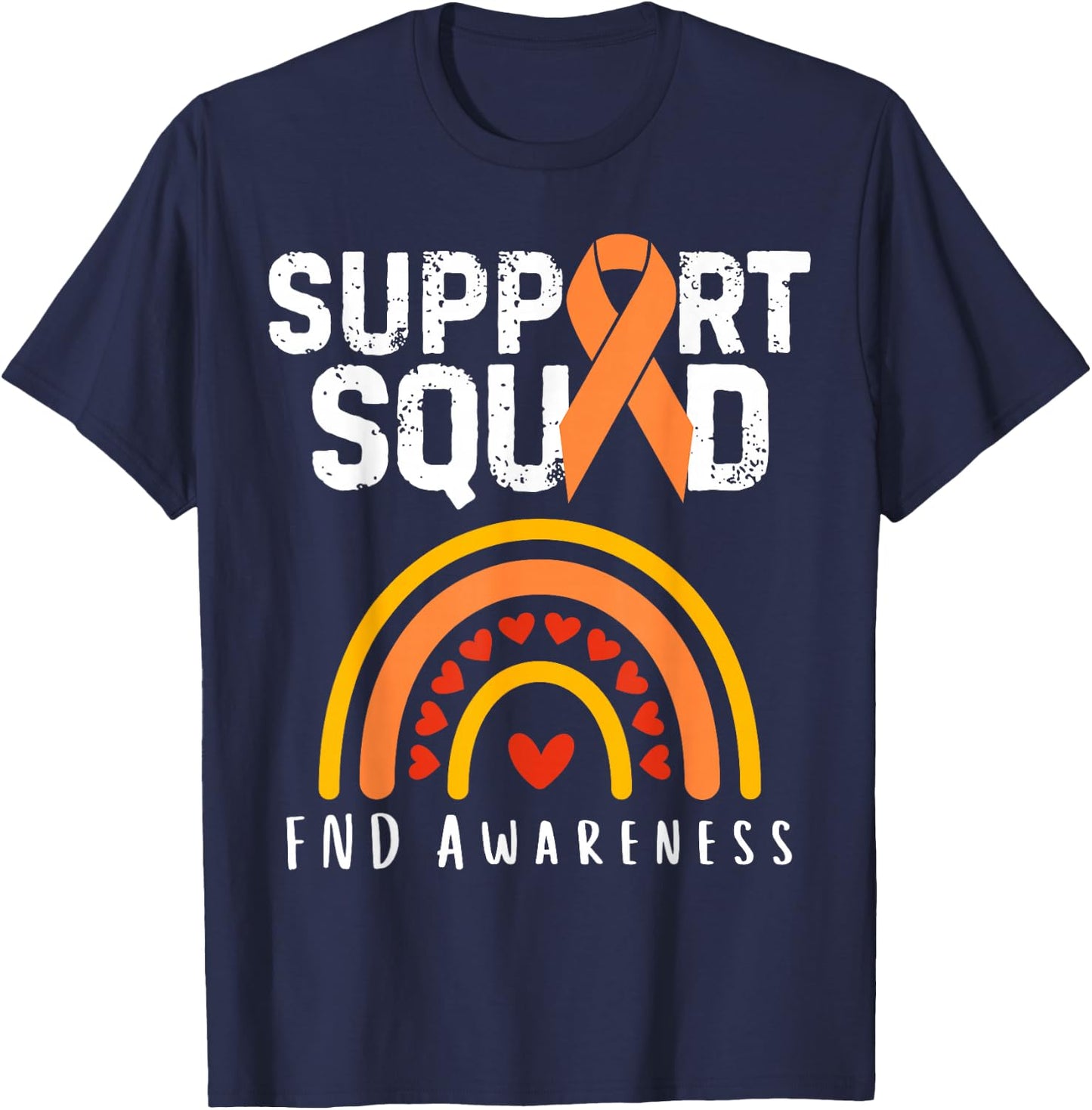 Functional Neurological Disorder Awareness Support Squad T-Shirt - T-Shirt | Navy