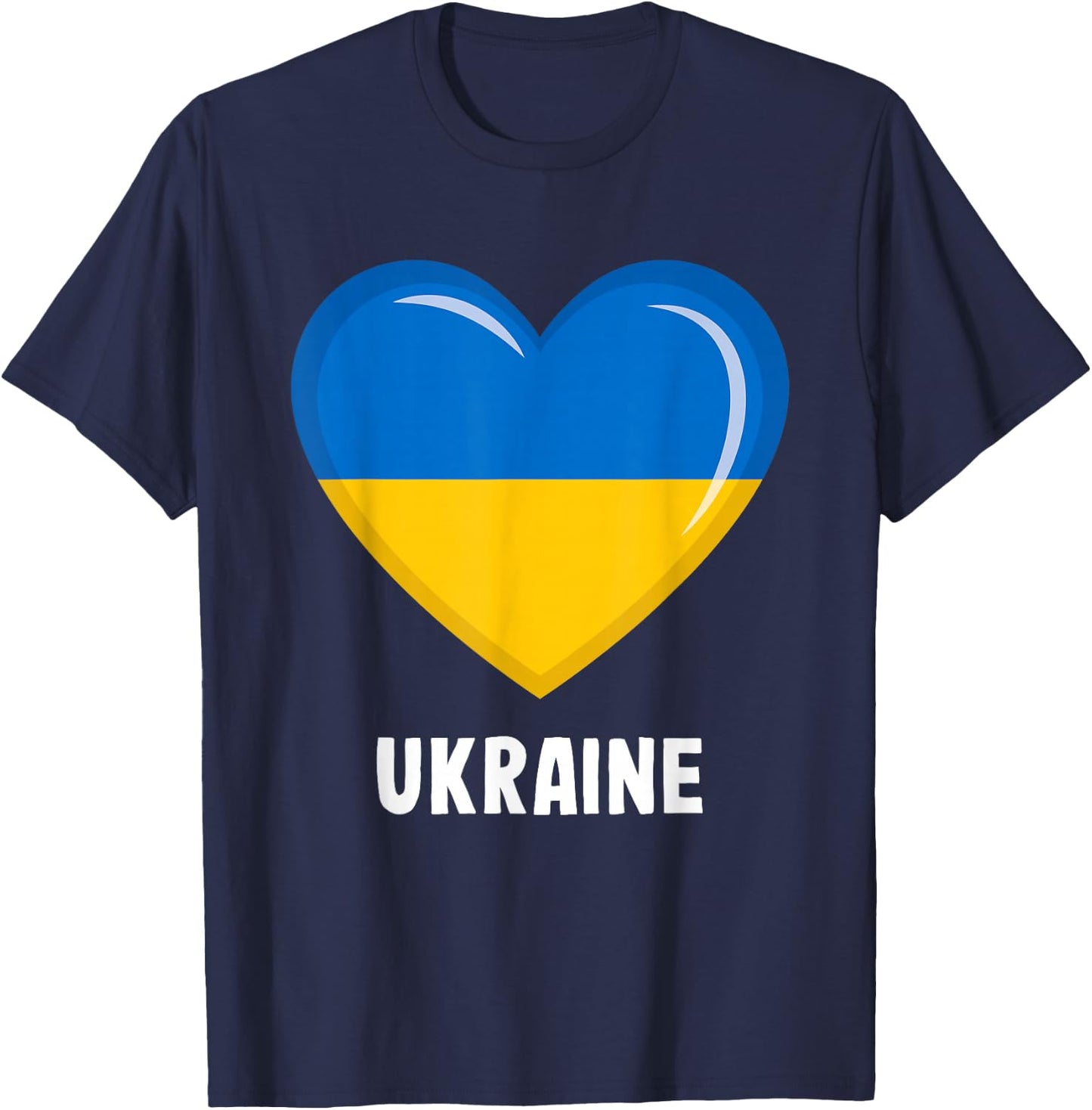 Ukraine Flag Shirt | Ukrainian T-Shirt - T-Shirt | Navy