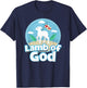 Lamb of God Agnus Dei Easter Catholic Kids Girls Boys T-Shirt - T-Shirt | Navy