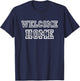 WELCOME HOME distressed white bold T-Shirt - T-Shirt | Navy