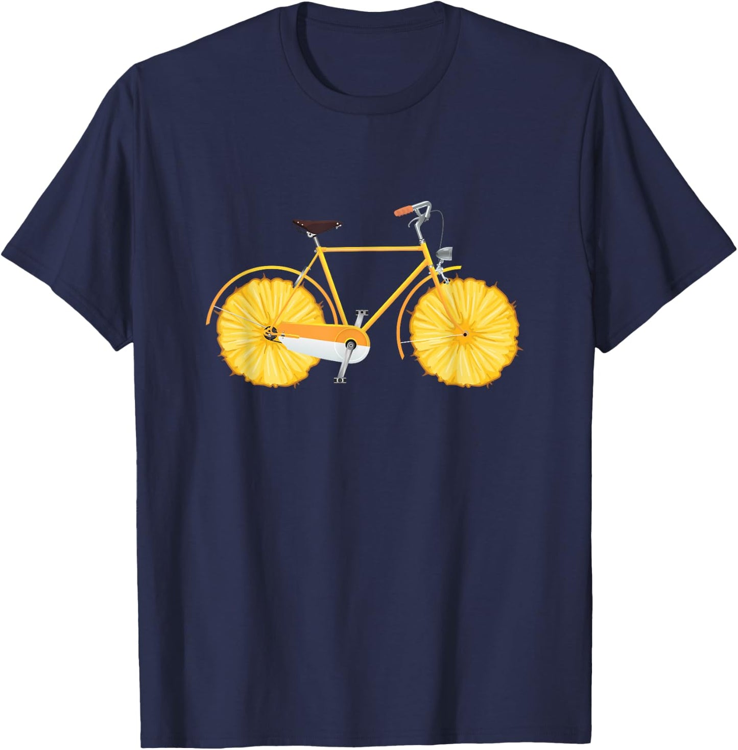 Bicycle Bike Cycling Pineapple Bike Cycling Biker Gift T-Shirt - T-Shirt | Navy