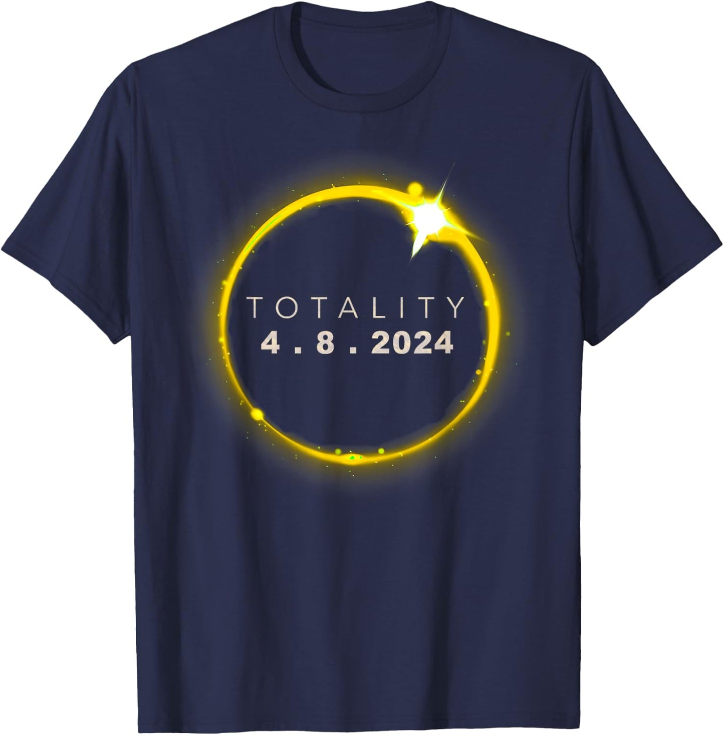 Total Solar 2024 Eclipse T-Shirt - T-Shirt | Navy