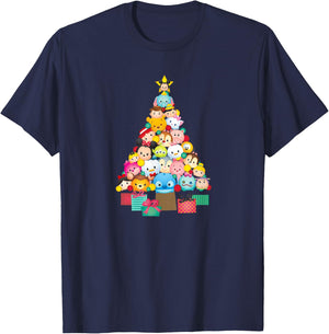 Tsum Tsum - Festive Christmas Tree T-Shirt - T-Shirt | Navy