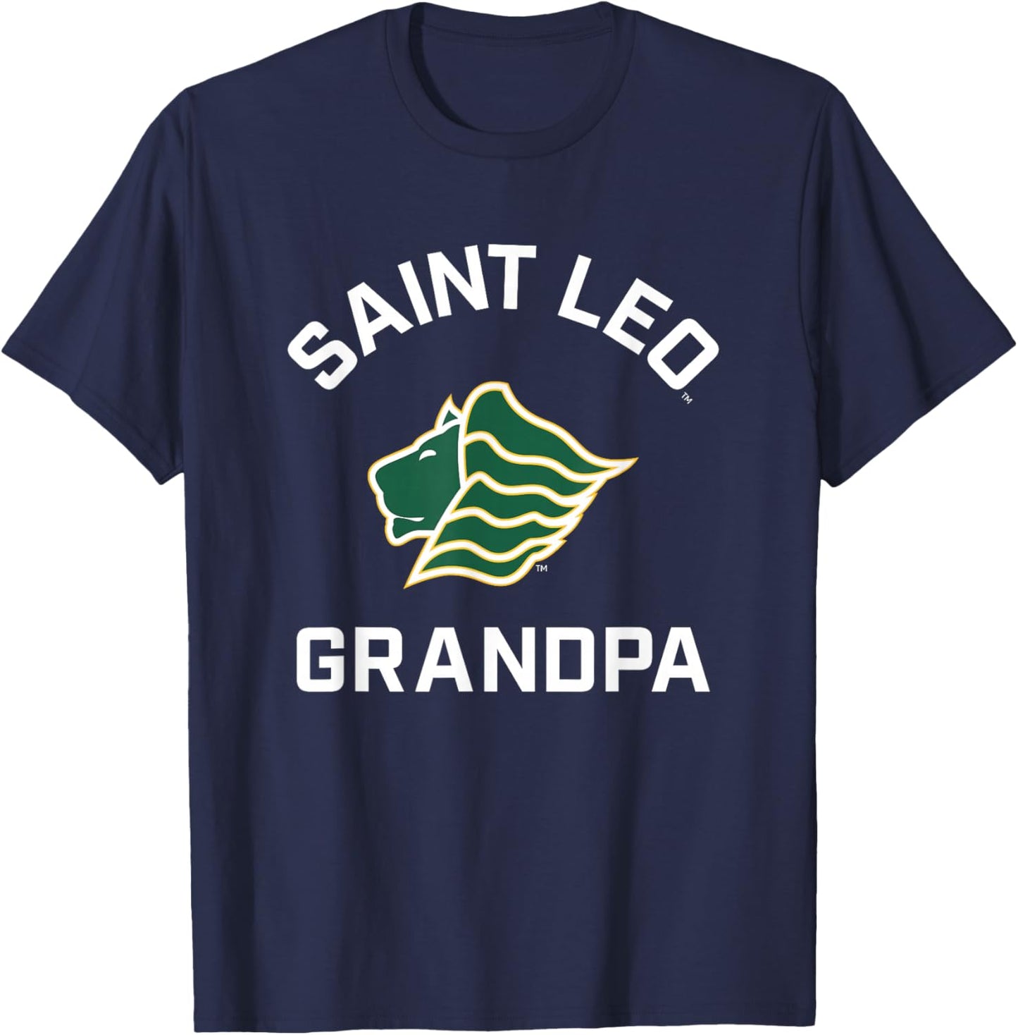 Saint Leo University Lions Arched Grandpa T-Shirt - T-Shirt | Navy