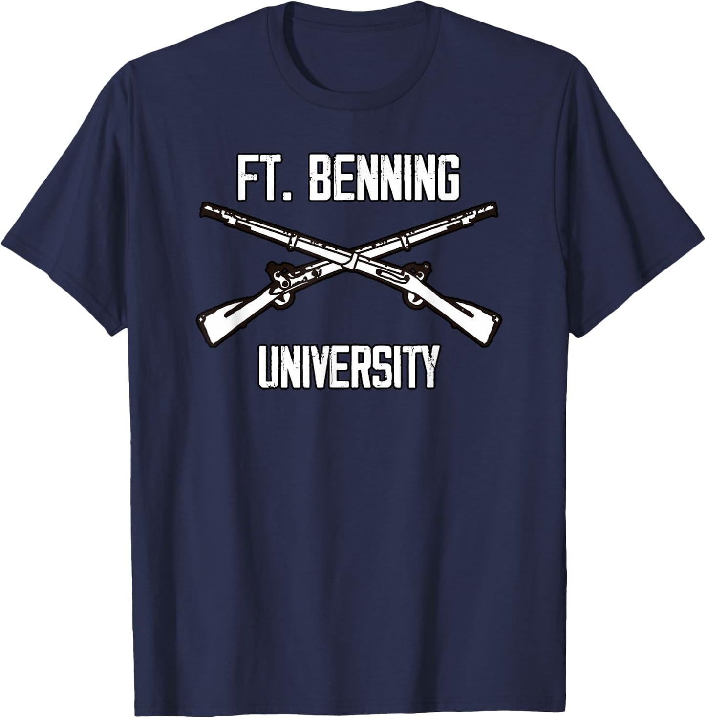 Fort Benning University - Army Infantry for Soldiers T-Shirt - T-Shirt | Navy