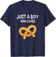 Kids Pretzel Shirt Pretzel Lover Funny Boy Love Pretzels Gift T-Shirt - T-Shirt | Navy
