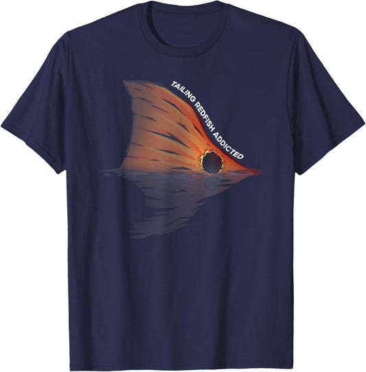 Tailing Redfish Fishing Joke Redfishing Red Drum Fishermen T-Shirt - T-Shirt | Navy