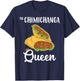 Funny Tex Mex Food The Chimichanga Queen T-Shirt - T-Shirt | Navy
