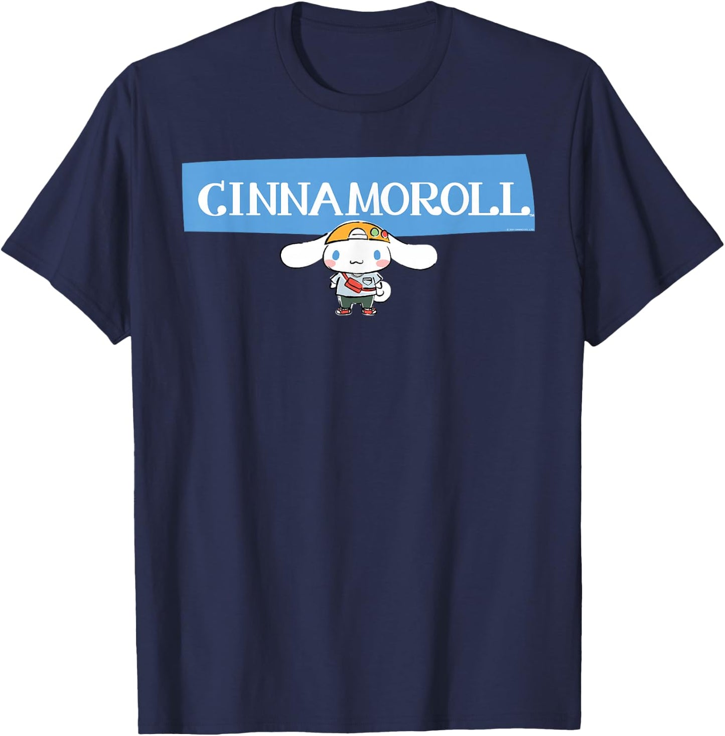 Cinnamoroll Collection Streetwear Logo T-Shirt - T-Shirt | Navy