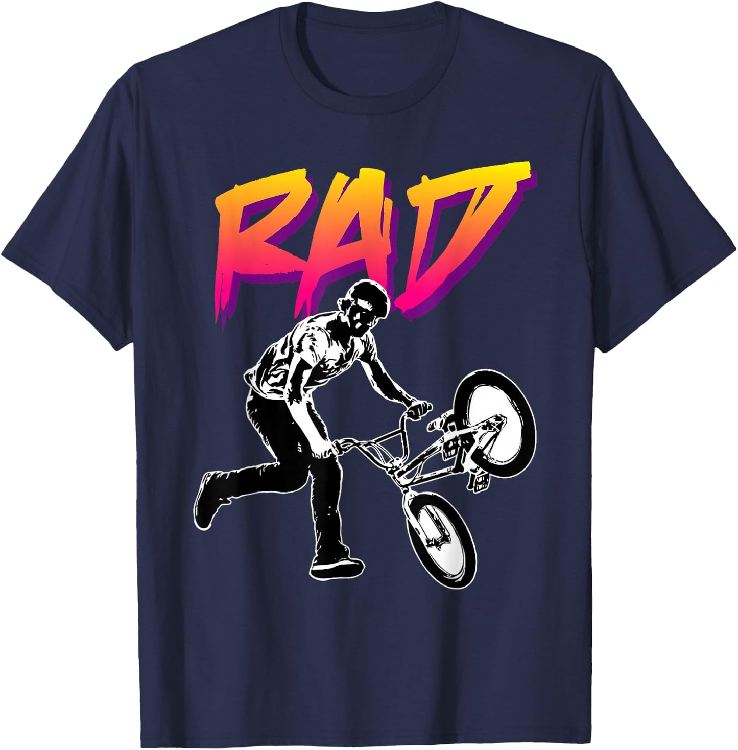 BMX Wheel T-Shirt - T-Shirt | Navy