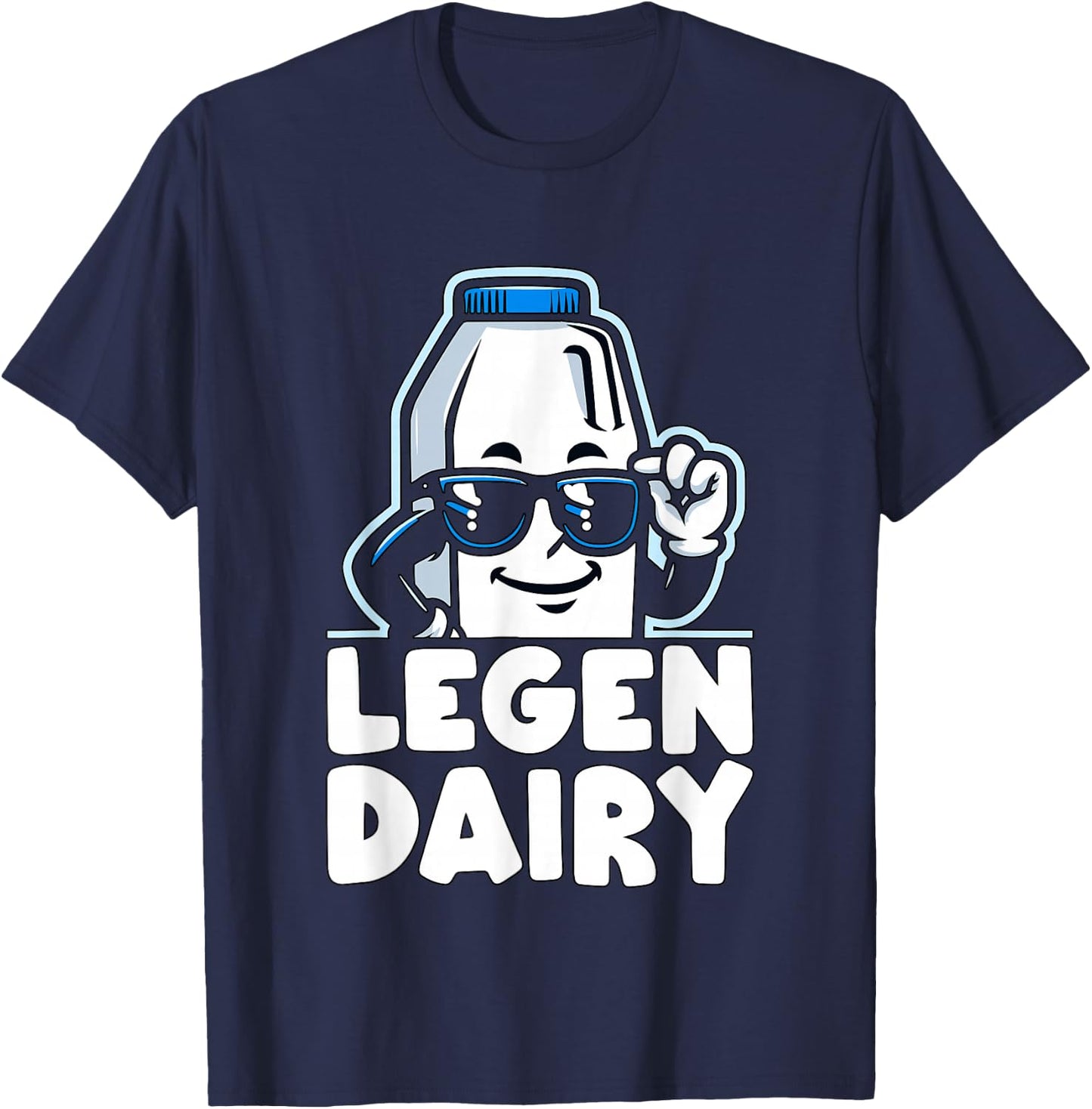 funny Milk Legendairy Legendary T-Shirt - T-Shirt | Navy