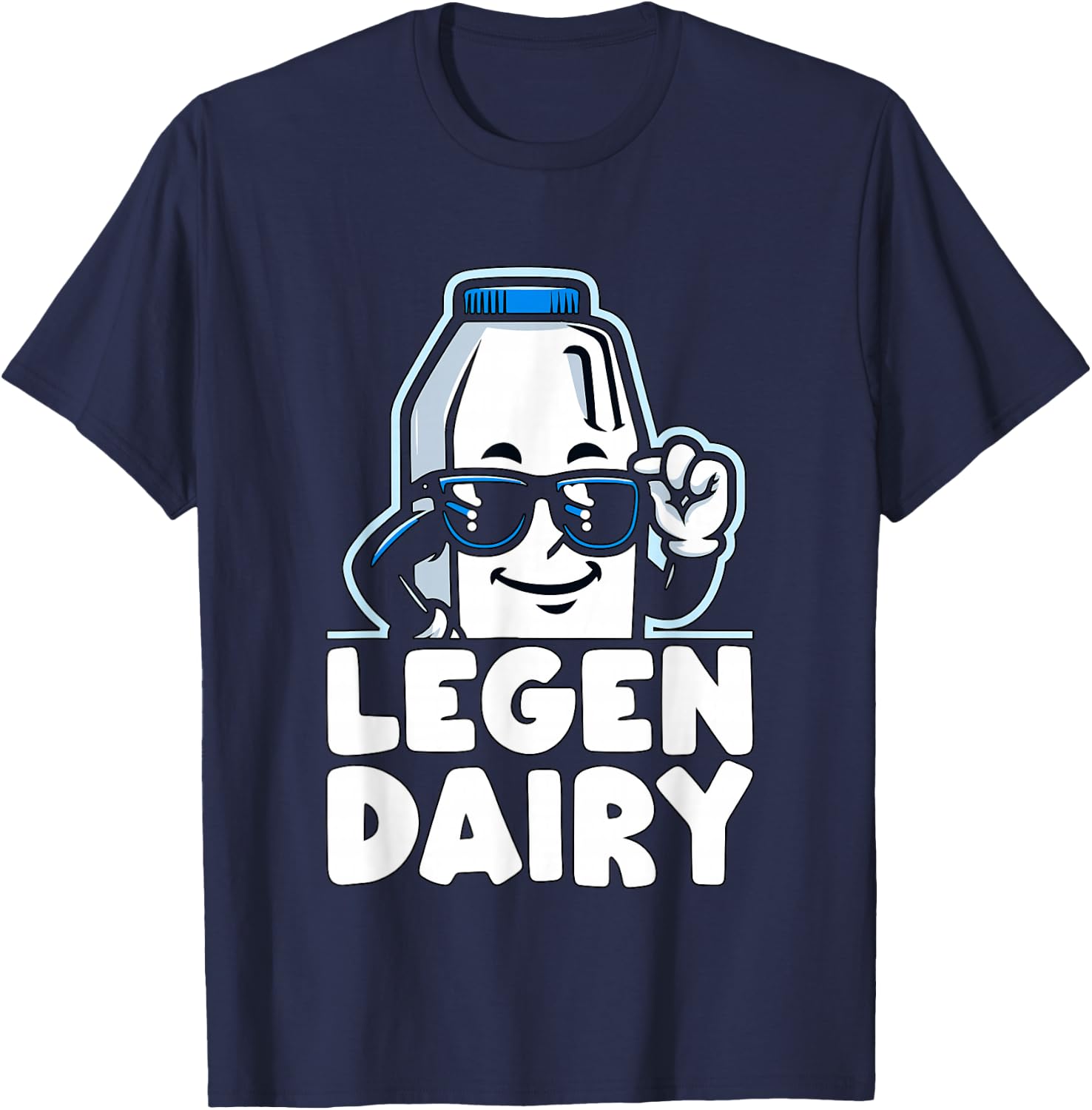 funny Milk Legendairy Legendary T-Shirt - T-Shirt | Navy