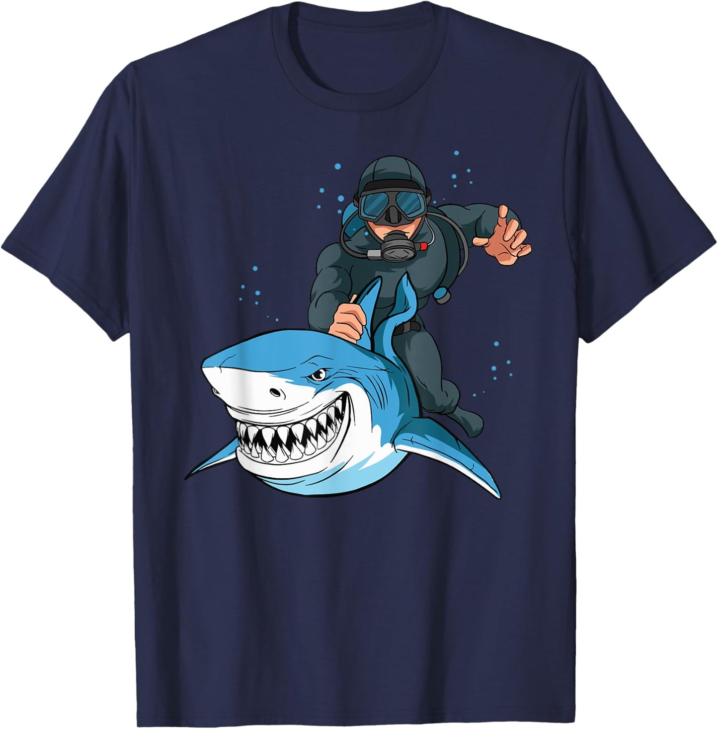 Scuba Diving Lover Ocean Swimmer Underwater Diver T-Shirt - T-Shirt | Navy