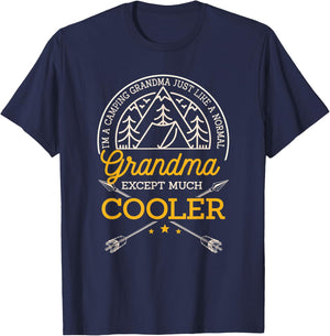 I'm A Camping Grandma Just Like A Normal Grandma Only Cooler T-Shirt - T-Shirt | Navy