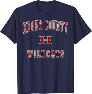 Henry County High School Wildcats T-Shirt - T-Shirt | Navy