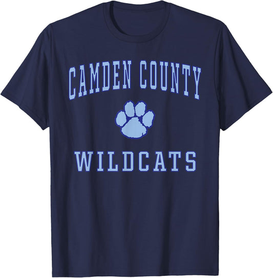 Camden County High School Wildcats T-Shirt - T-Shirt | Navy