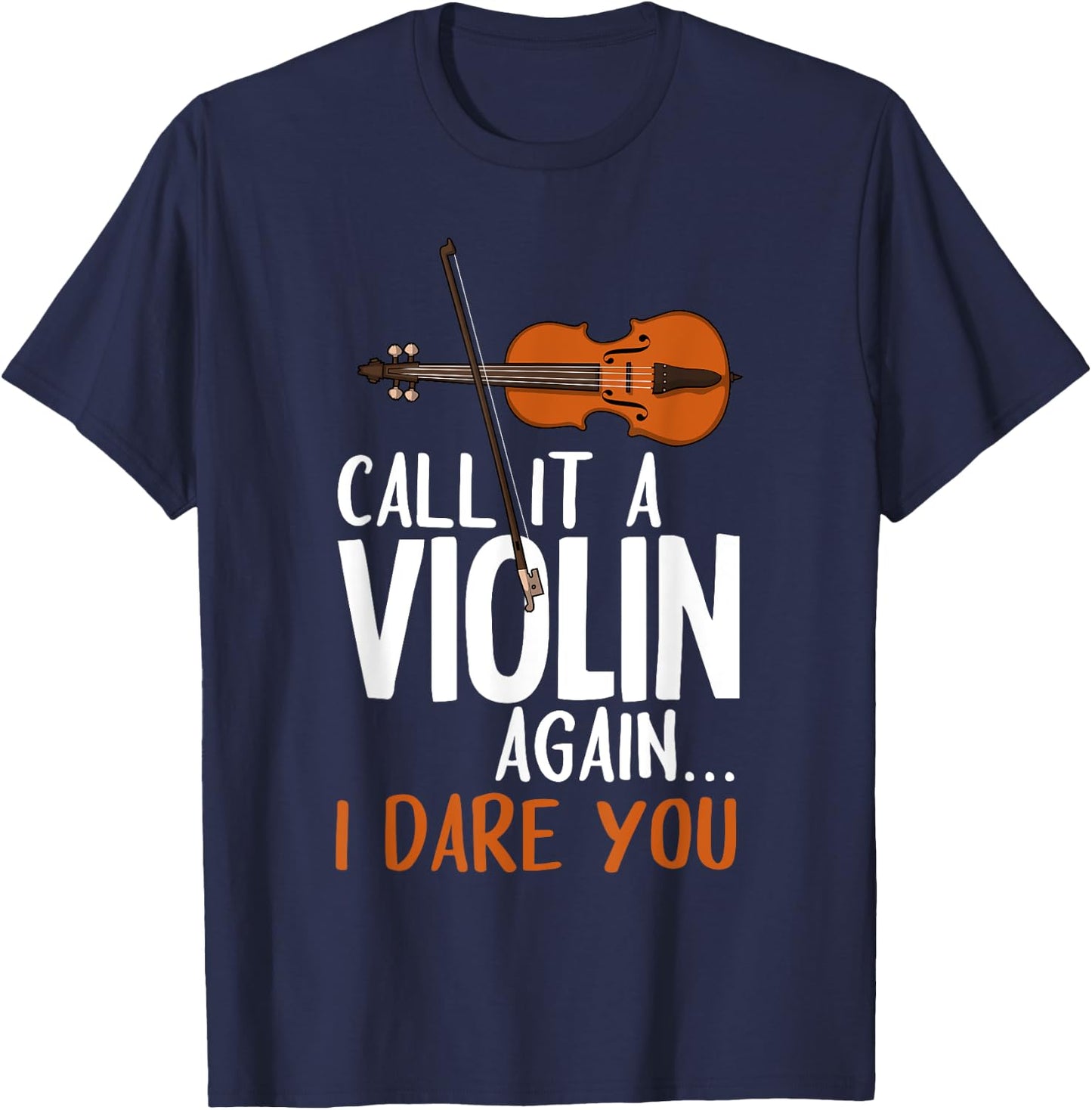 Funny Viola Player Novelty Gift Violin Student Boys Girls T-Shirt - T-Shirt | Navy
