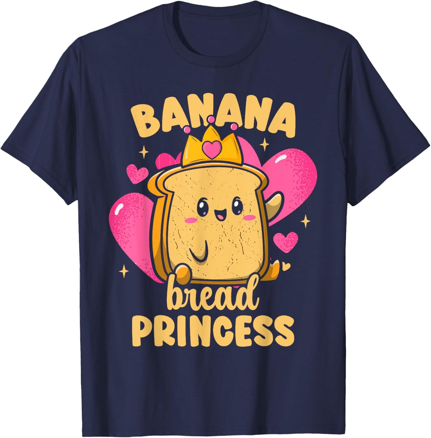 Banana Bread Kids Girls Banana Bread Princess T-Shirt - T-Shirt | Navy