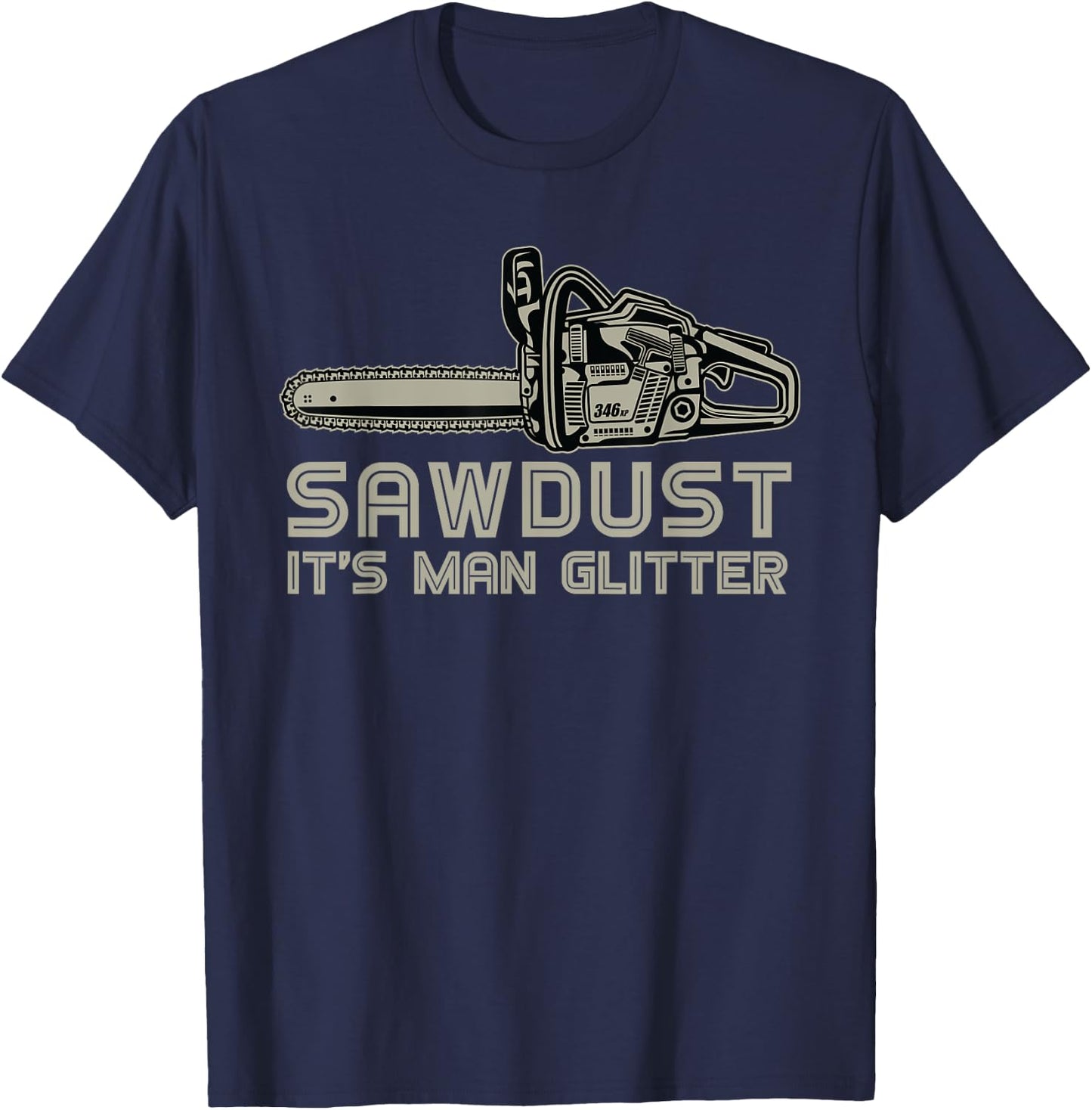 Lumberjack Chainsaw Trees Logger Gift Lumberjack T-Shirt - T-Shirt | Navy